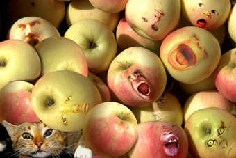 яблоки фотошоп